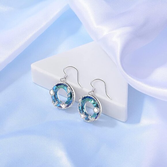 Women's 925 Sterling Silver Beach Seaside Vacation Jewelry Turtle Earrings - Picture 4 of 7